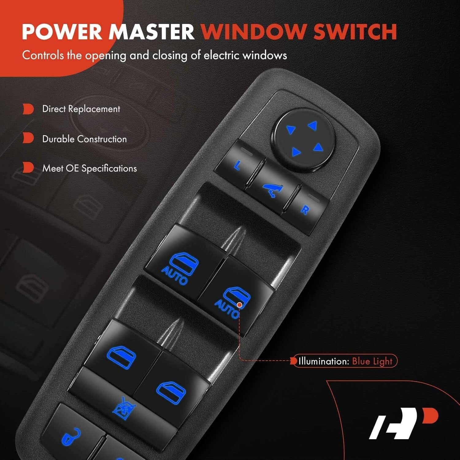 Replacement Power Window Switch for 2014-2018 SUVs - Easy Plug-in Installation