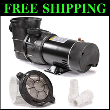 Load image into Gallery viewer, Self-Priming Dual Speed Pool Pump with 1.5” Hose Adapter, 75 GPM Flow Rate