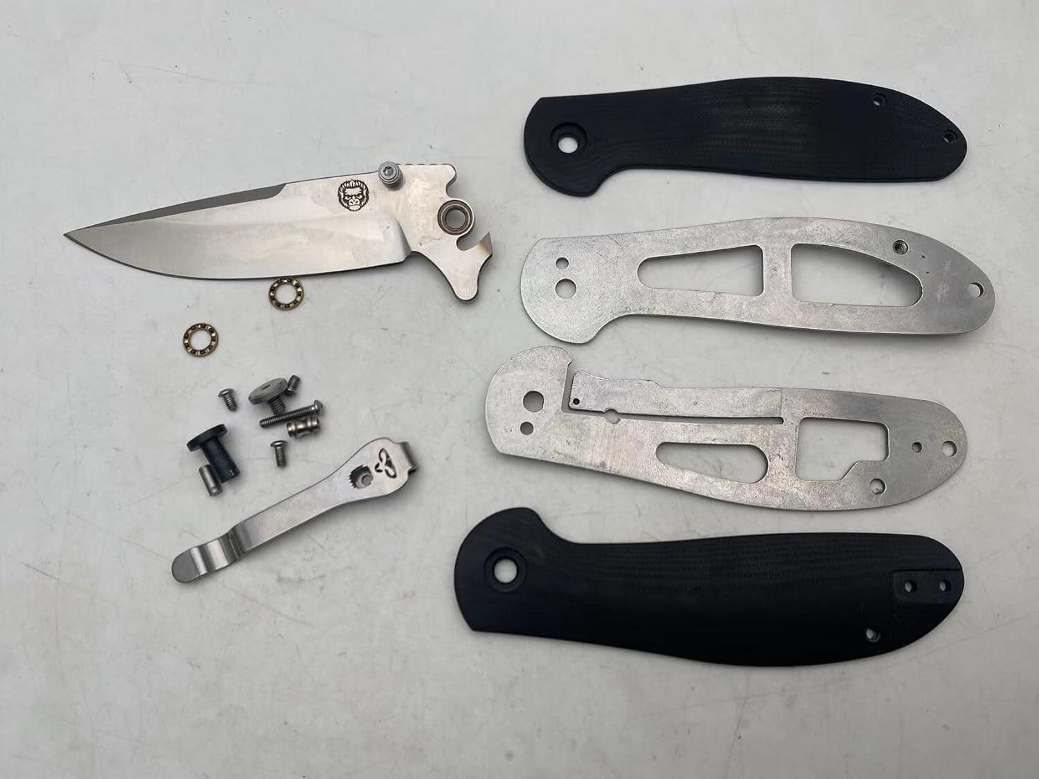 Versatile Black+Orange Tactical Pocket Knife with Gift Box - Perfect for Camping