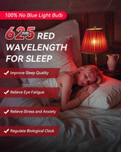 Load image into Gallery viewer, High-Brightness 900 Lumen Red Night Light Bulbs - Ideal for Bedrooms &amp; Nurseries
