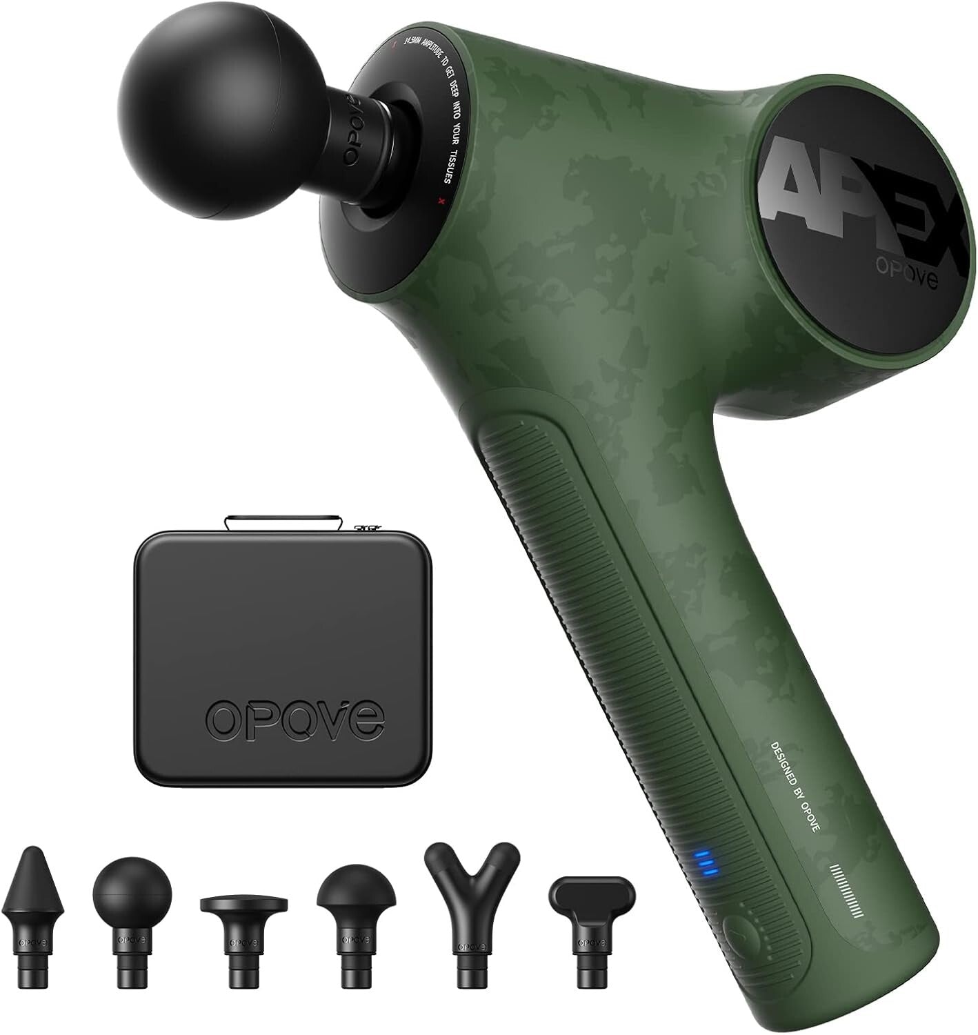 Ergonomic Apex Green Massage Gun: Relaxation & Efficient Muscle Recovery Device