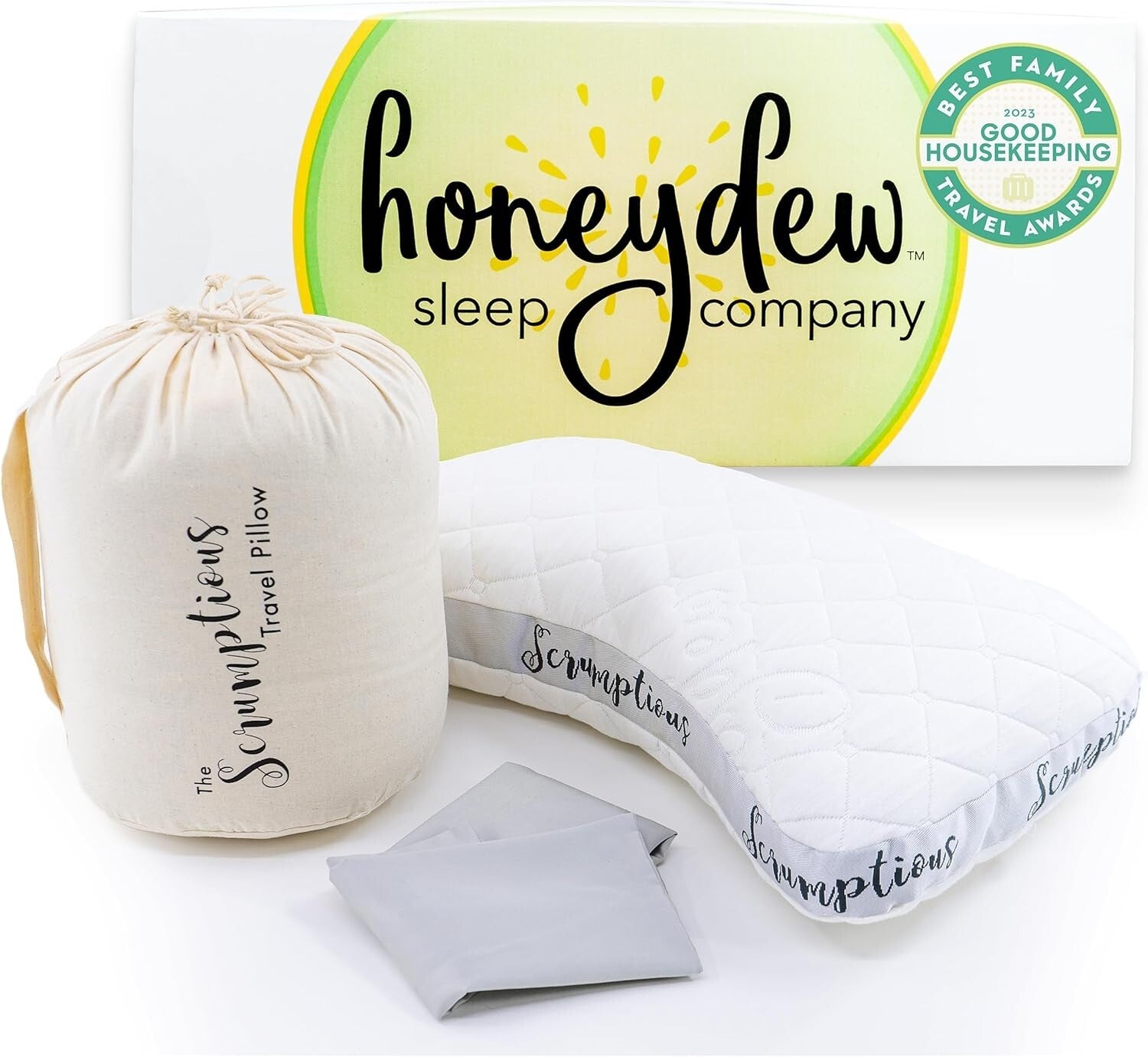 Handmade Cooling Travel Pillow with Adjustable Support - Eco-Friendly & Compact