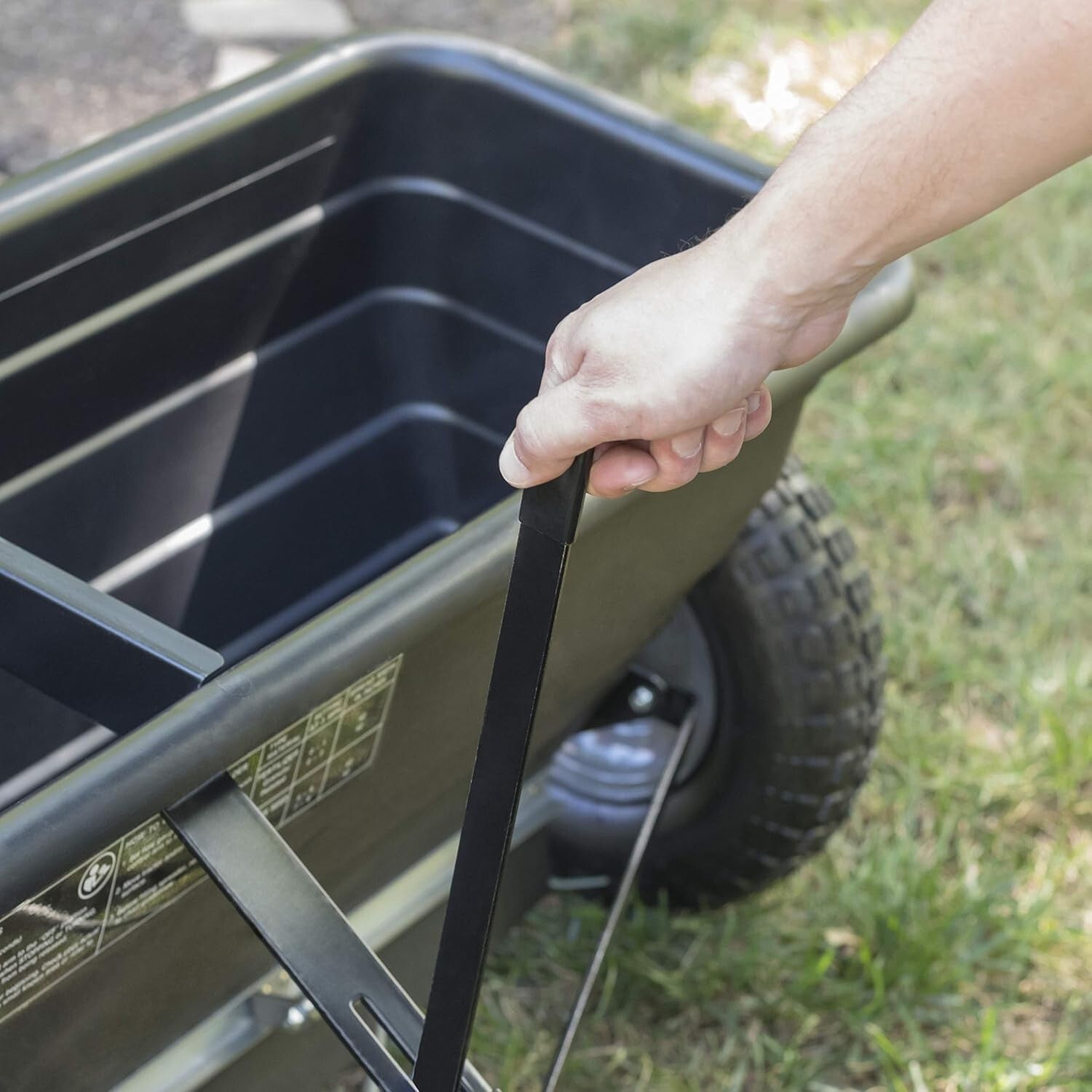 Efficient 175 lb Drop Spreader with 42-inch Spread Width for Lawn & Garden Care