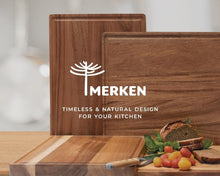 Load image into Gallery viewer, 15"x12" Reversible Walnut Cutting Board with Juice Groove - Ideal for BBQ &amp; Prep