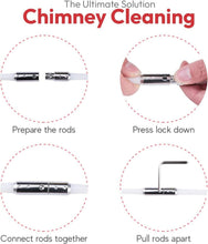 Load image into Gallery viewer, Complete 46ft Chimney Sweep Kit - Includes Tools for Professional Results