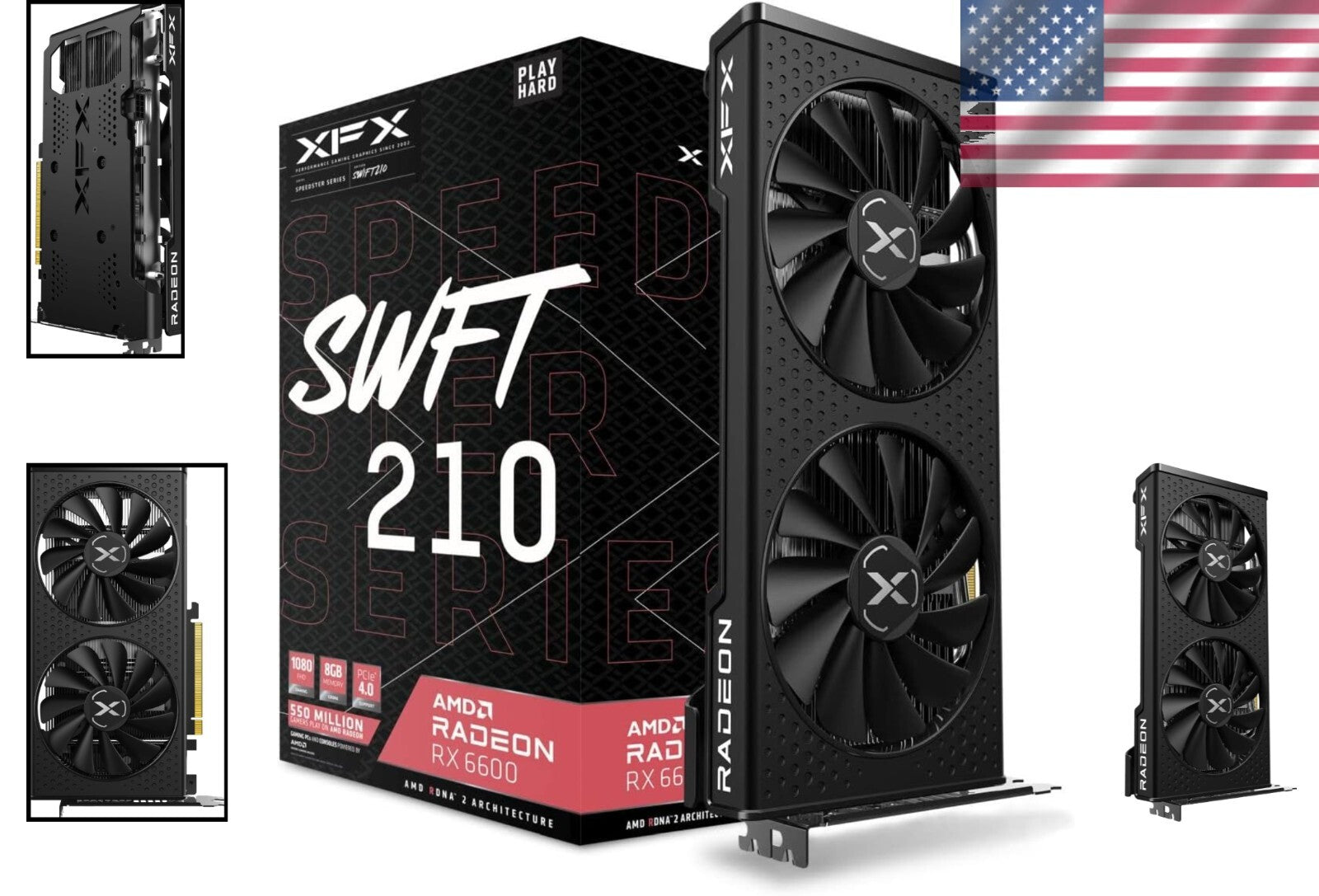 Ultimate Gaming Experience: Speedster SWFT 210 RX 6600 Graphics Card, 8GB RAM