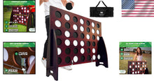 Load image into Gallery viewer, Eco-Friendly Giant 4-in-a-Row Game - Collapsible &amp; Portable for Family Fun