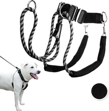 Load image into Gallery viewer, Adjustable Large Dog Harness in Black - No Pull, Padded Comfort Design