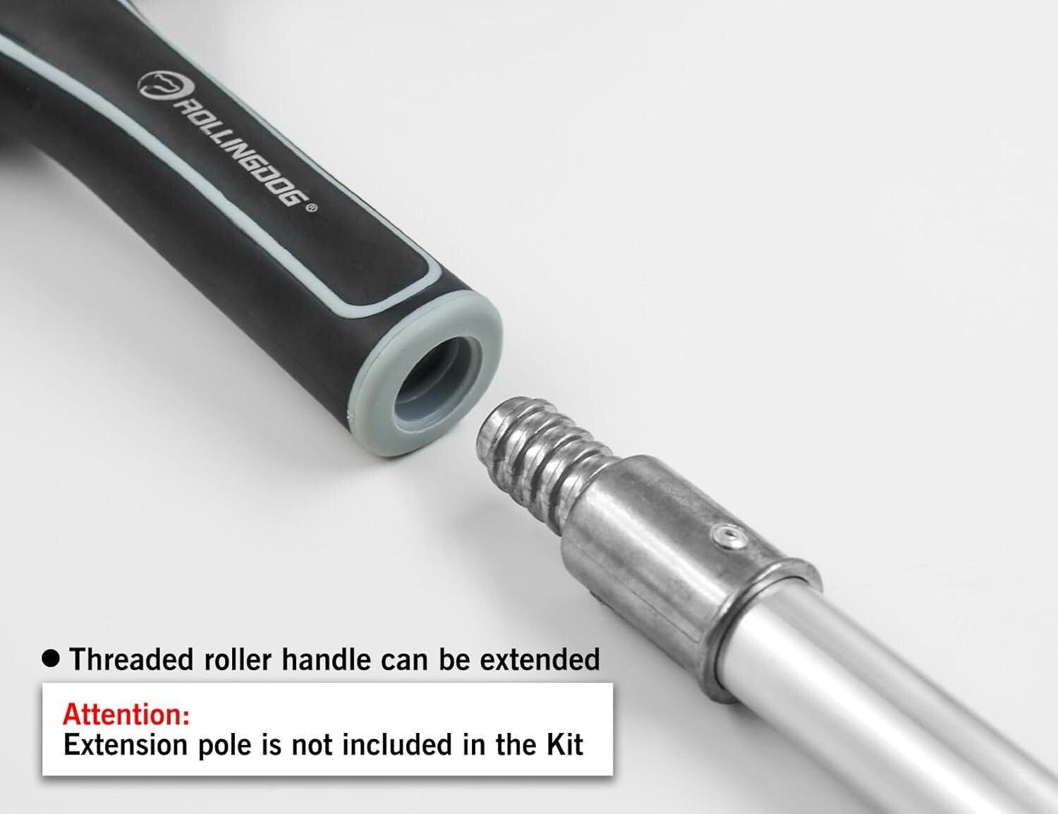 Adjustable 12-18" Paint Roller Set with Tray – Perfect for High Walls & Ceilings