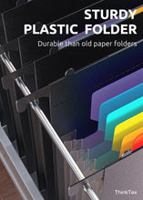 Load image into Gallery viewer, Large Capacity Plastic Hanging File Folders - 7 Pocket Accordion System, 6 Pack