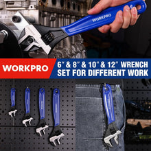 Load image into Gallery viewer, Versatile Adjustable Wrench Set - 4 Sizes, Corrosion-Resistant Finish, Easy Grip