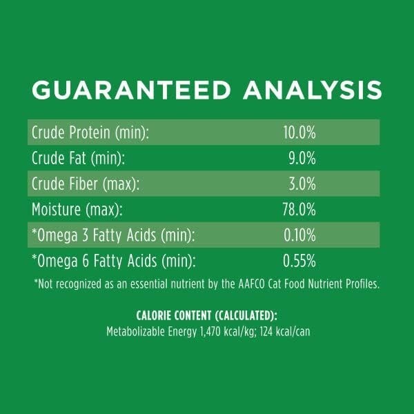 High Protein Grain-Free Cat Food - Original Lamb Pate, Pack of 24 Cans per 3 oz