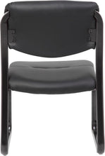 Load image into Gallery viewer, Upholstered Black Side Chair with Contoured Cushions – Ideal for Professionals