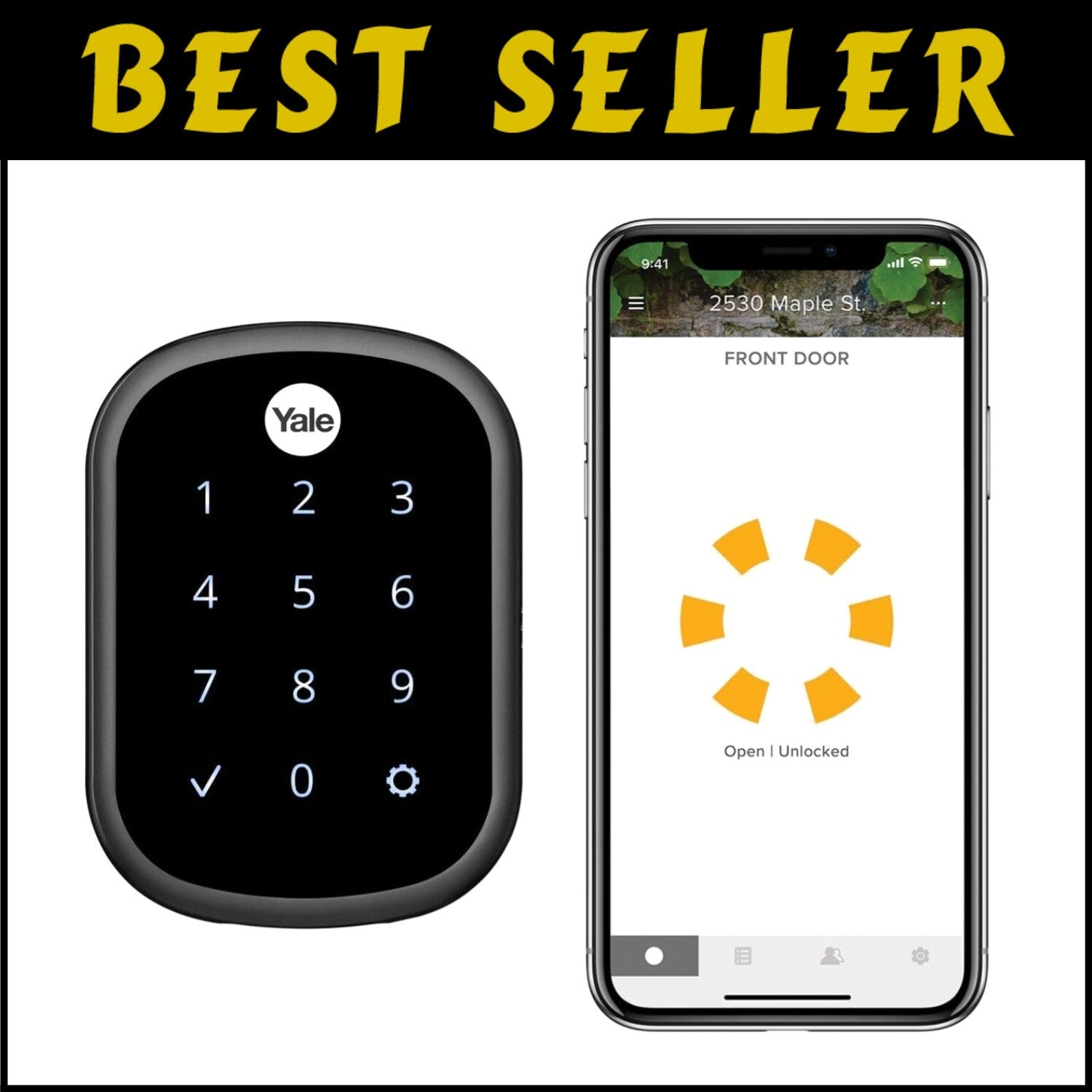 Slim Stainless Steel Smart Lock - Assure SL Keyless Entry with Wi-Fi Touchscreen