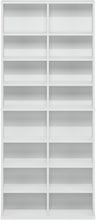 Load image into Gallery viewer, Sleek 16-Shelf Media Storage Tower Rack - Durable, Easy Assembly - White Finish