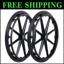 Load image into Gallery viewer, Puncture-Resistant 24x1 Wheelchair Rear Wheel Assembly for Self-Propelled Models