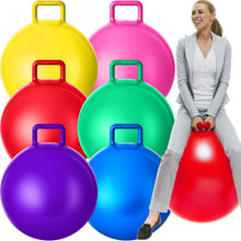Load image into Gallery viewer, 6-Piece Inflatable Hopper Ball Set - 32 Inch Bouncing Balls with Handles