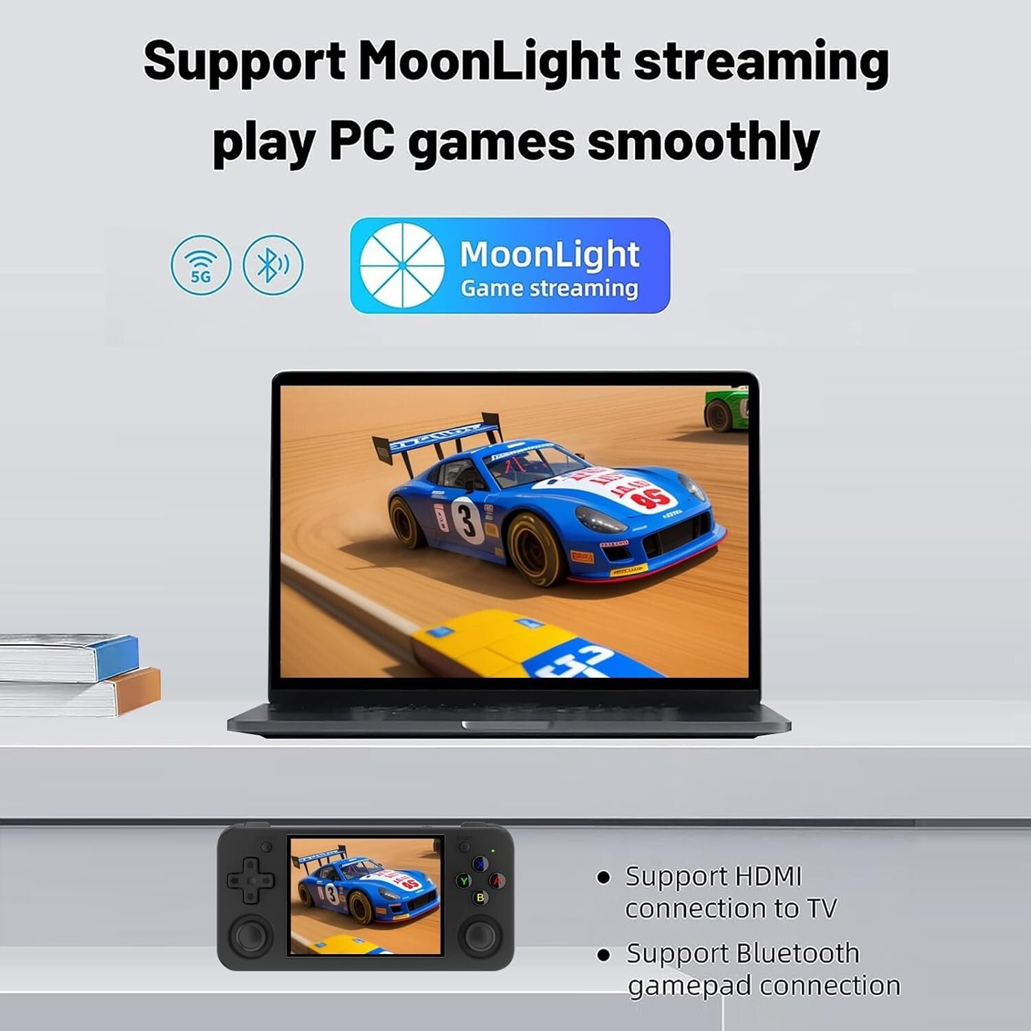 Anbernic Retro Gaming Console with 64G TF - 3.5" HD, Fast Charging, Vibration