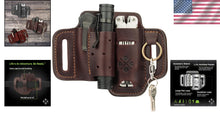 Load image into Gallery viewer, Compact &amp; Durable Leather Multitool Holster with Snap Closure - Perfect for EDC