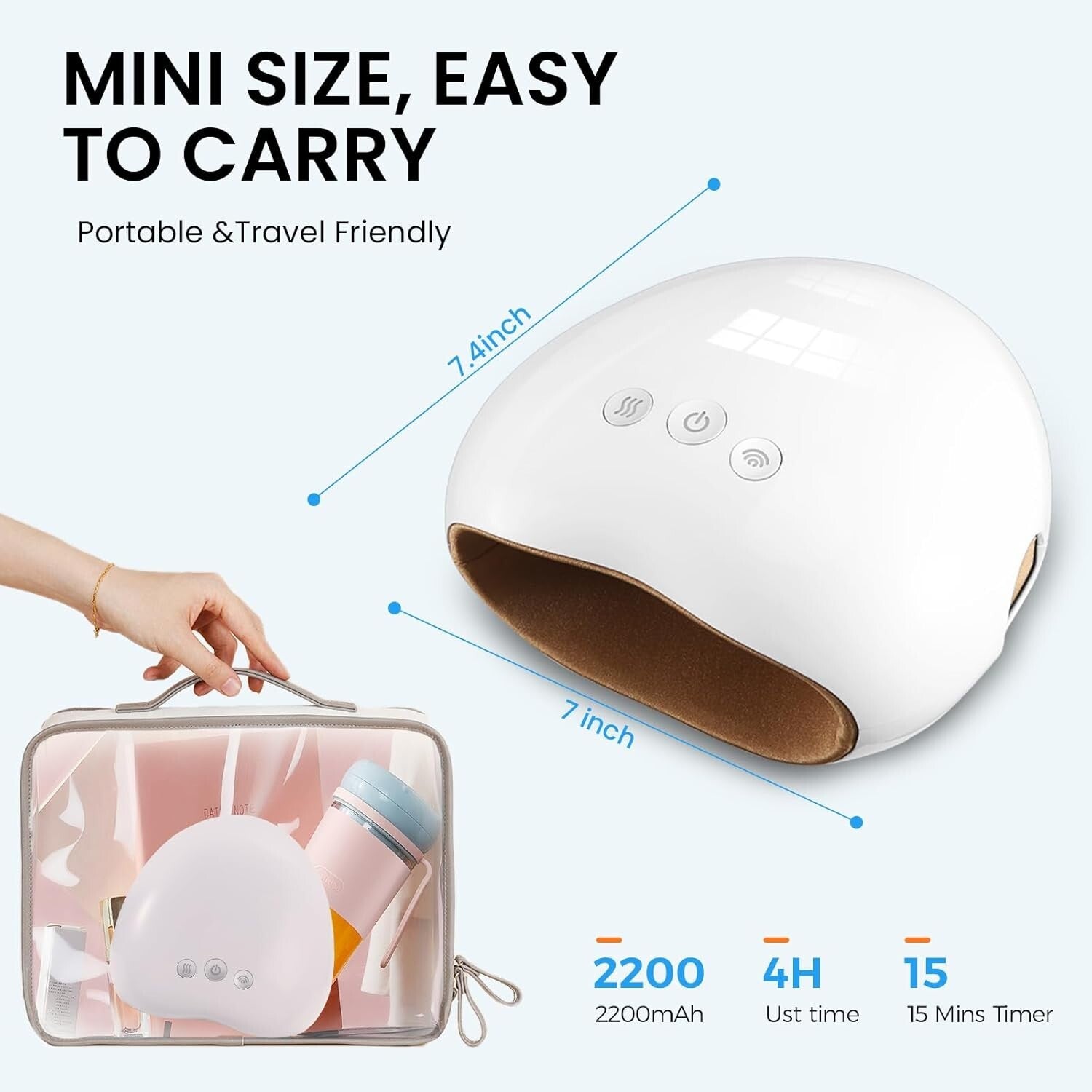 Portable Hand Massager with Heat - Ideal for Carpal Tunnel Relief, Stylish Gift