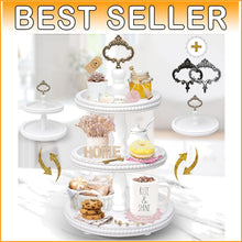 Load image into Gallery viewer, Premium 3-Tier Tray with Interchangeable Handles – Perfect for Entertaining
