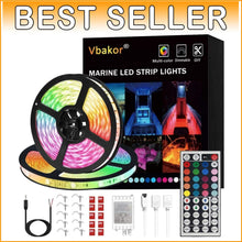 Load image into Gallery viewer, 50FT Waterproof LED Strip Lights for Pontoon and Bass Boats - Multi-Color Magic