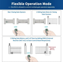 Load image into Gallery viewer, Ergonomic 4-Button Gate Remote Controller - 65ft Range - 2-Pack Security Fobs