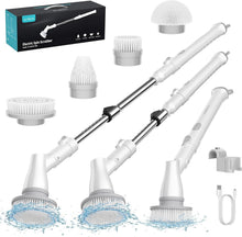 Load image into Gallery viewer, Waterproof Spin Scrubber with Extending Handle - Ideal for Bathroom Cleanings