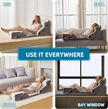 Load image into Gallery viewer, Orthopedic Adjustable Wedge Pillow Set, Portable Memory Foam Support for Adults