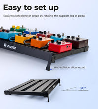 Load image into Gallery viewer, Premium 21" Pedal Board with Built-in Power &amp; Carry Bag - Perfect for Musicians