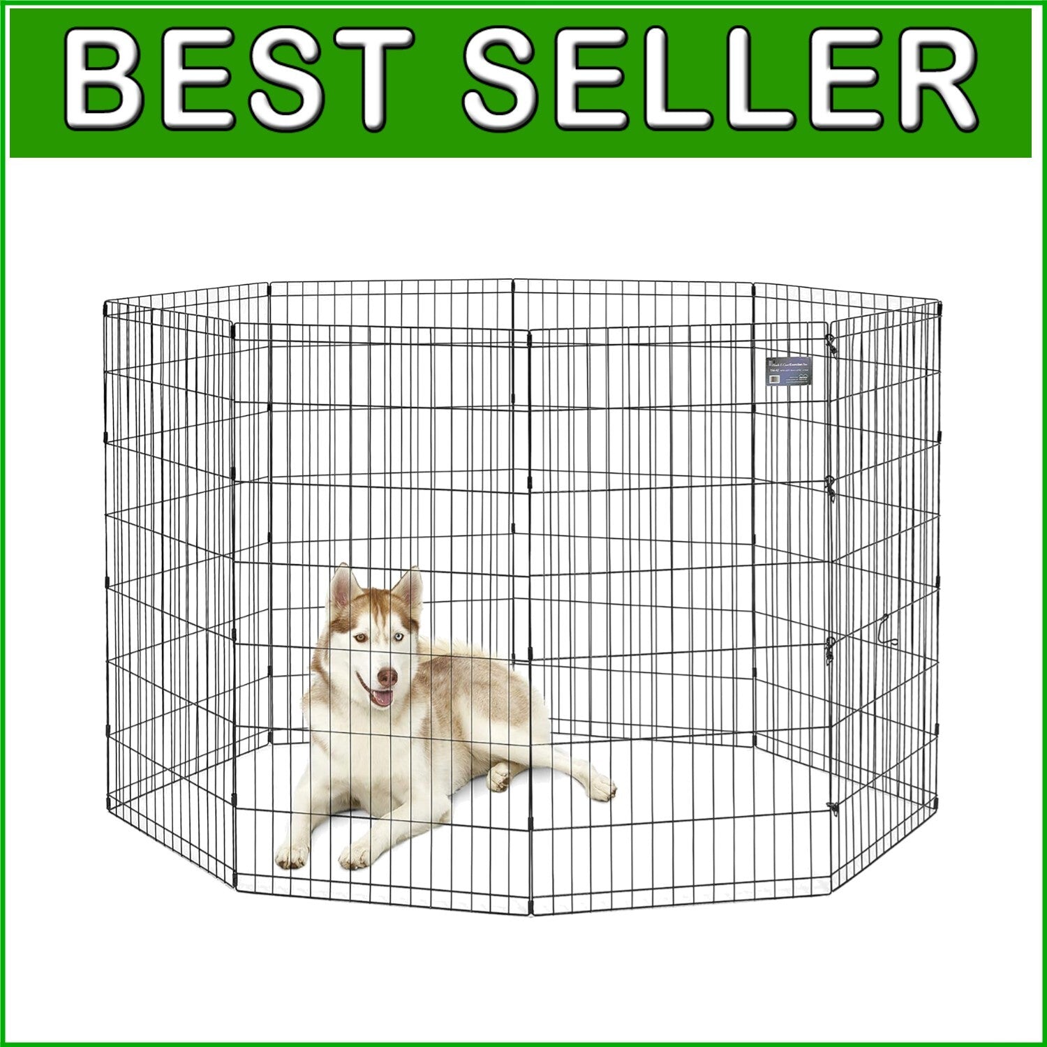 Secure & Spacious Pet Exercise Pen, 24" W x 48" H - Ideal for Indoor/Outdoor Use