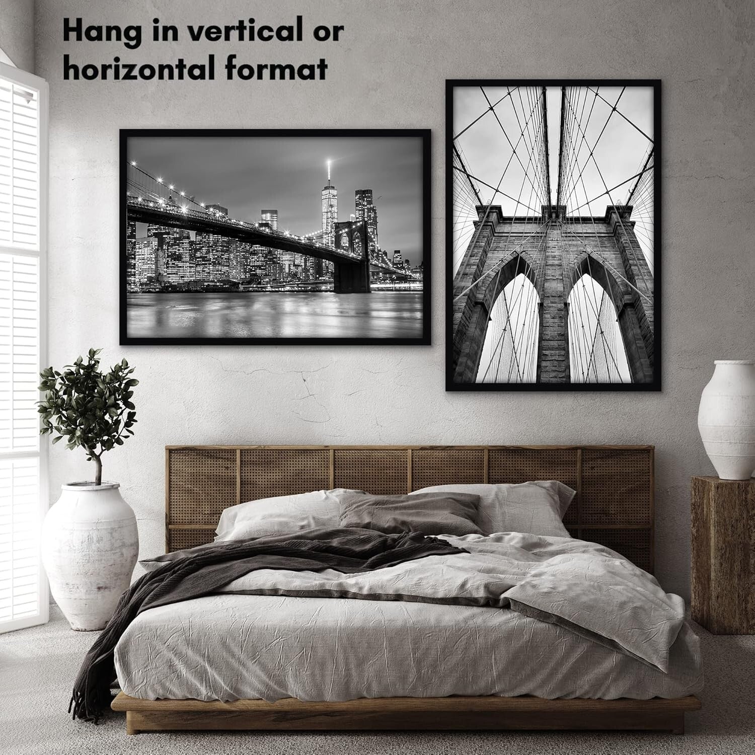 Stylish 27x40 Black Picture Frame with Durable Engineered Wood - Gift Ideal