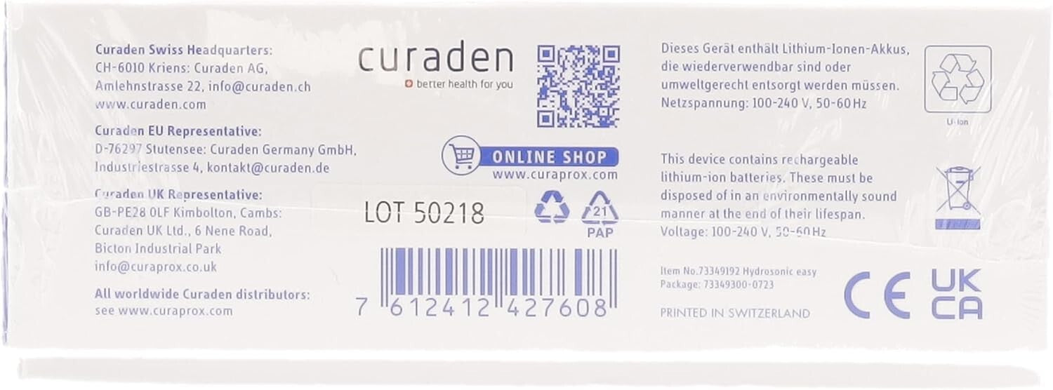 Hydrosonic Electric Toothbrush with Travel Case - Gentle & Efficient Cleaning