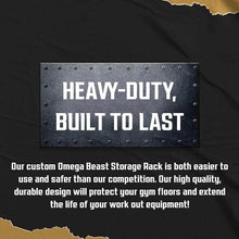 Load image into Gallery viewer, Omega Gym Wall Organizer: 23-Inch Heavy-Duty Rack for Ultimate Gear Storage