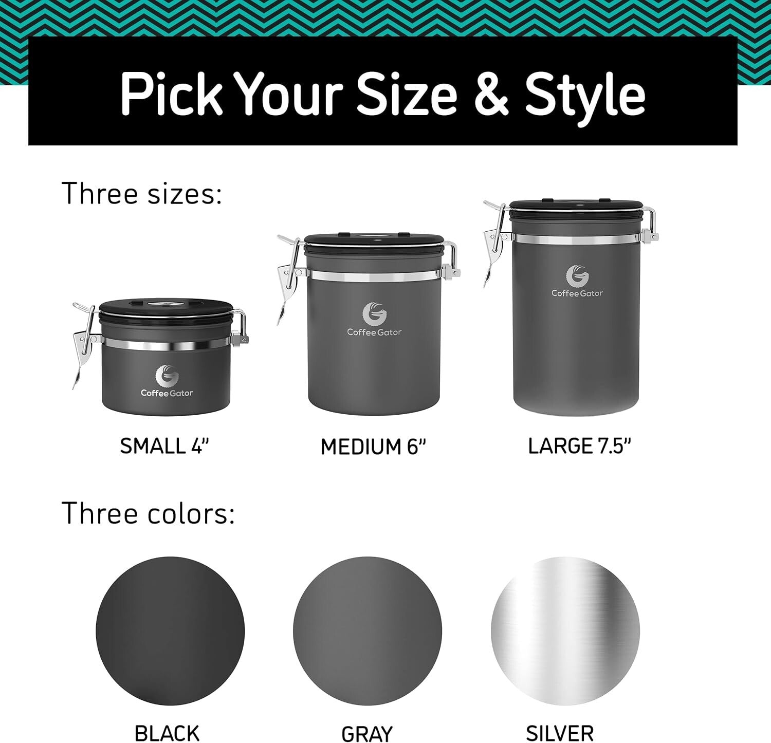 Coffee Freshness Kit: 2-Pack Airtight Canisters with CO2 Release & Date-Tracker