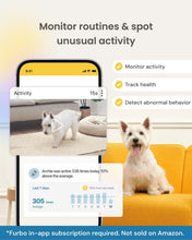 Load image into Gallery viewer, 360° Rotating Dog Camera with Treat Dispenser: Stay Connected with Your Pup