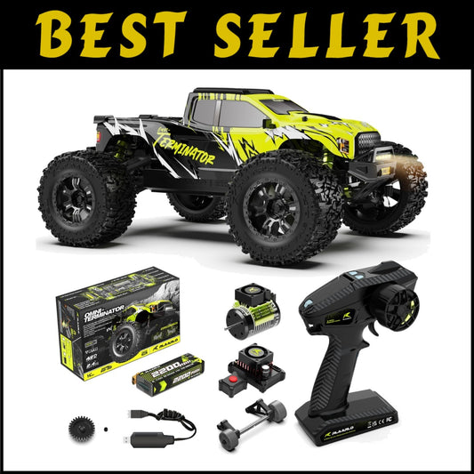 Fast 50mph Waterproof Monster Truck - Remote Control 1/10 Off-Road Adventure