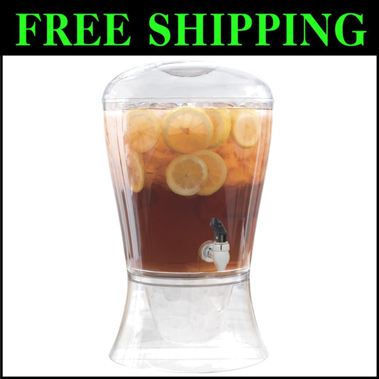 Stylish 3-Gallon Acrylic Drink Dispenser - Ideal for Everyday & Celebration