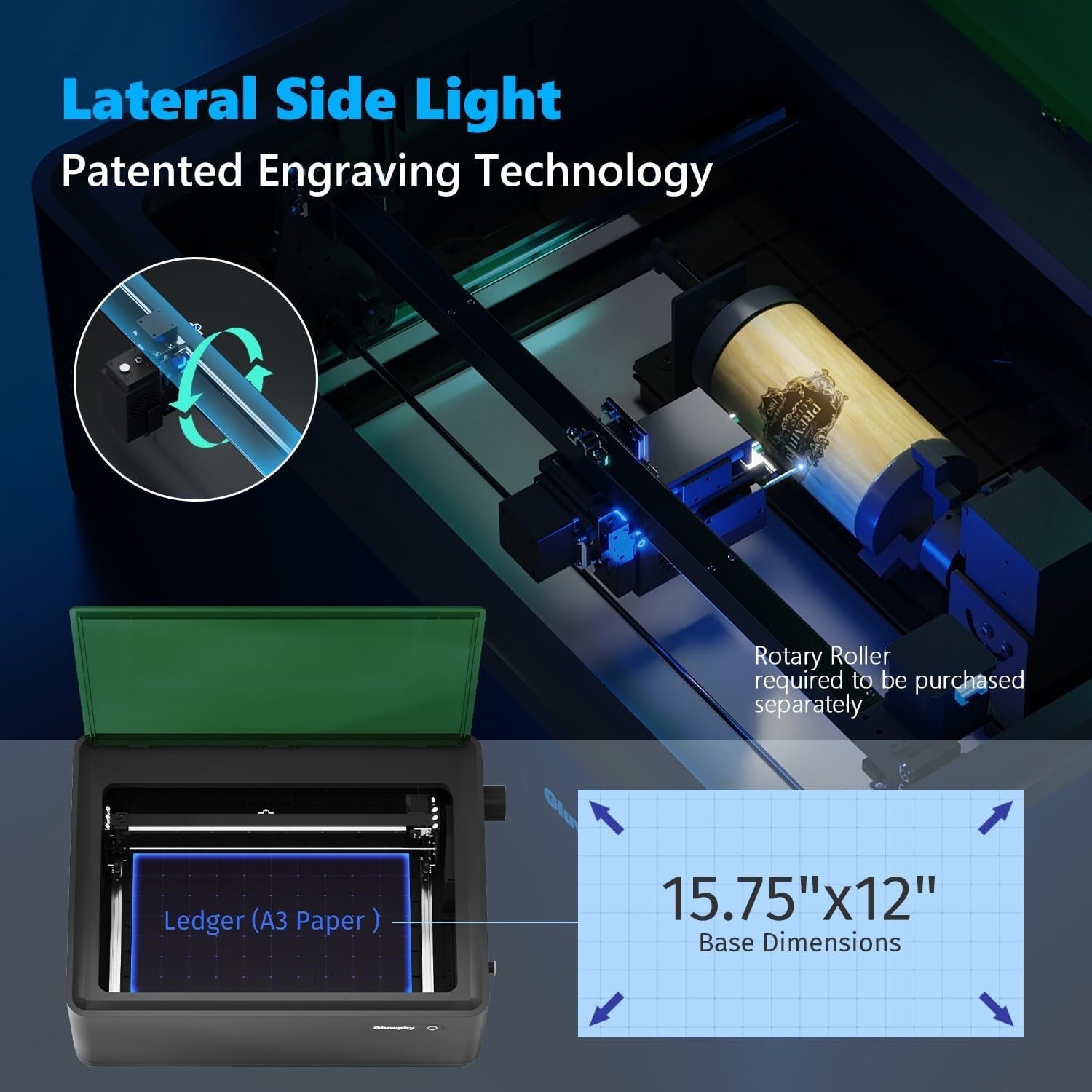 Precision 10W Laser Cutter with Air Assist - Ideal for Wood, Metal, Acrylic