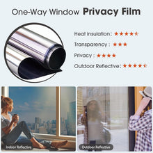 Load image into Gallery viewer, Easy Install PV Blocking Window Tint - Daytime Privacy Film, 45 x 157 in, Silver