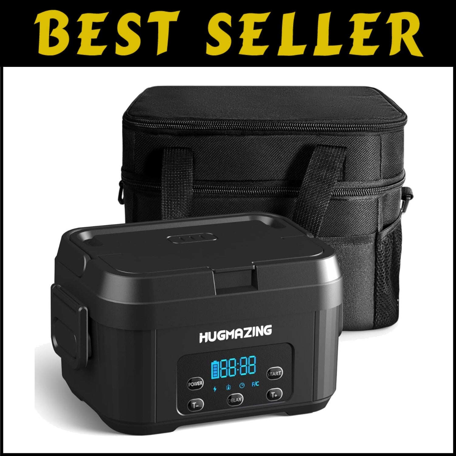 1100ML Cordless Electric Lunch Box - Ideal for Office, Outdoor, and Road Meals