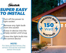 Load image into Gallery viewer, Automated Outdoor Motion Sensor Light Socket - Easy Screw-In Setup, 2 Pack