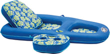 Load image into Gallery viewer, Extra Large Aqua Campania 2-in-1 Pool Float with Adjustable Backrest &amp; Cupholder