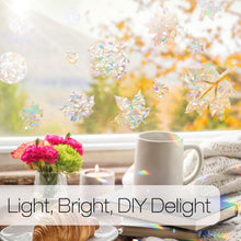 Load image into Gallery viewer, Rainbow 3D Window Privacy Film - UV Protection Cling Tint, 35.4'' x 157.4''