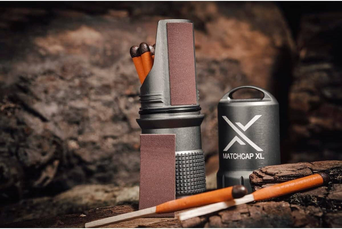 Lightweight Waterproof Match Kit with Striker—Perfect for Hiking and Camping