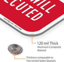 Load image into Gallery viewer, 18x12 Private Property Signs - Reflective, Durable 4-Pack for Security Needs