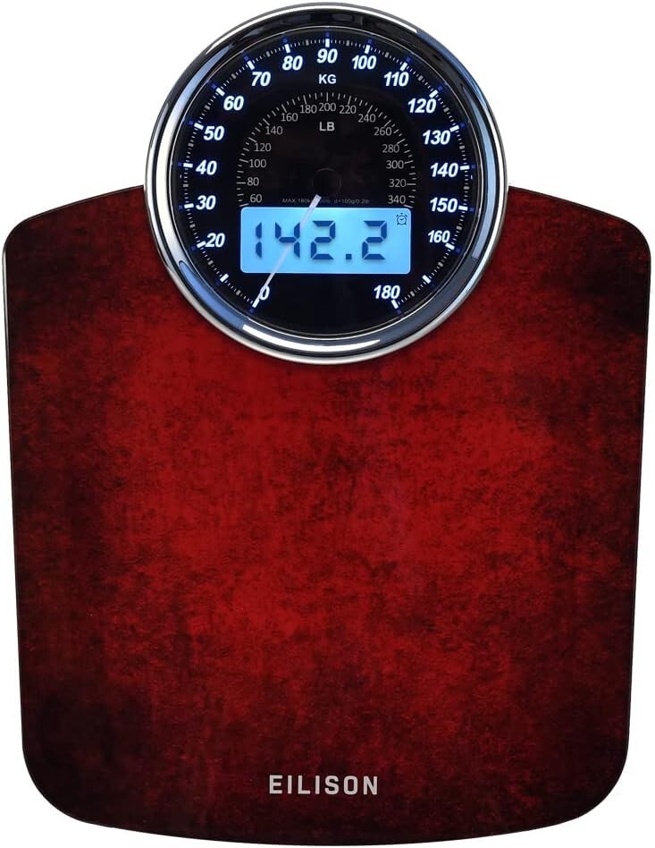 Tempered Glass 2-in-1 Weighing Scale with Step ON & Auto Calibration Technology