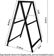 Load image into Gallery viewer, Heavy-Duty A-Frame Sidewalk Sign 24x36 Inches with Slide-in Poster Feature