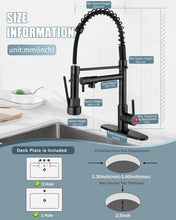 Load image into Gallery viewer, Elegant Oil Rubbed Bronze Kitchen Faucet with Soap Dispenser &amp; Pull Down Sprayer