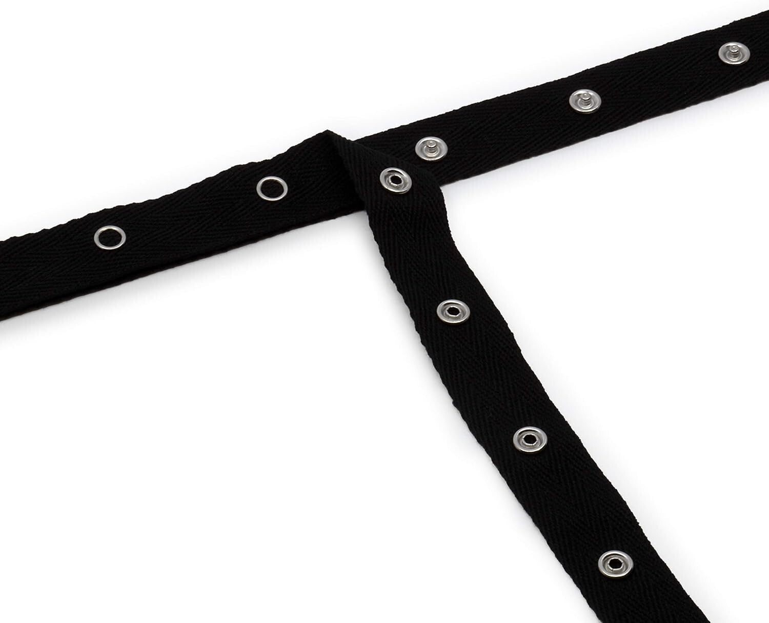 8-Yard Cotton Snap Tape with 12 Snaps - Perfect for DIY Sewing Projects